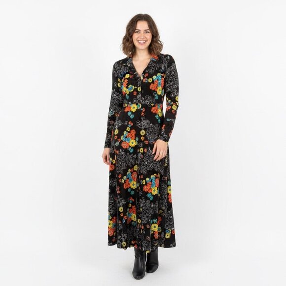 Vintage Henry Allen Montreal 70s Floral Maxi Dress | Size Small-Handmade Canada - Picture 12 of 12